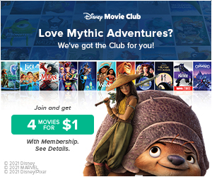 Disney Movie Club - 4 Movies for $1 & Free Shipping! (US) 