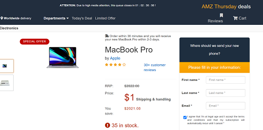 Quickdeals Win Macbook Pro Amazon (US)