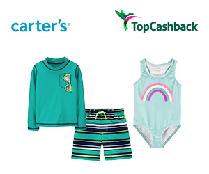 TopCashback - $10 off Baby Swimwear at Carter's (Incent)(US,CA)