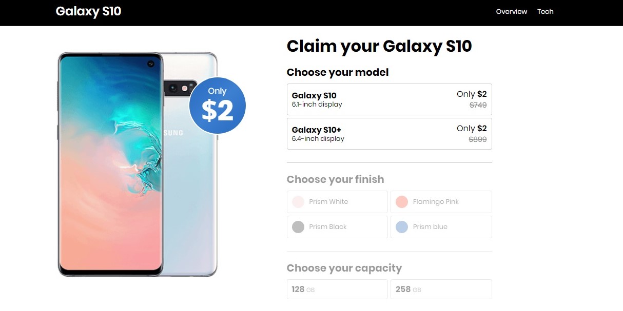 Samsung S10 - Color Choose (US)