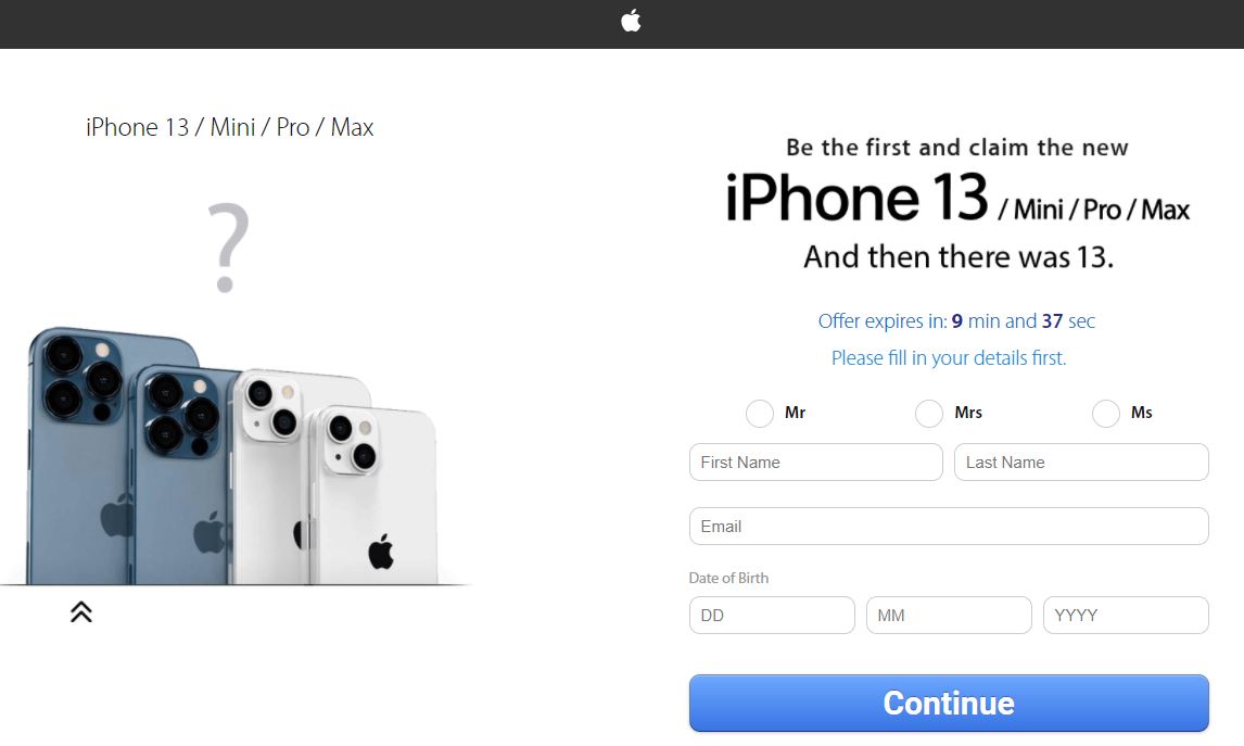 Win the New iPhone 13 (UK)