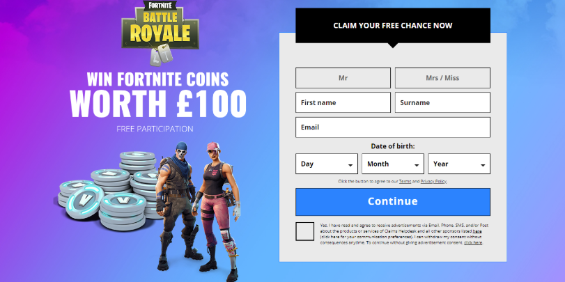Leadworld Fortnite coins (UK)