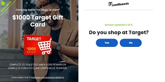 Get $1000 Target Gift Card (Incent)(US)
