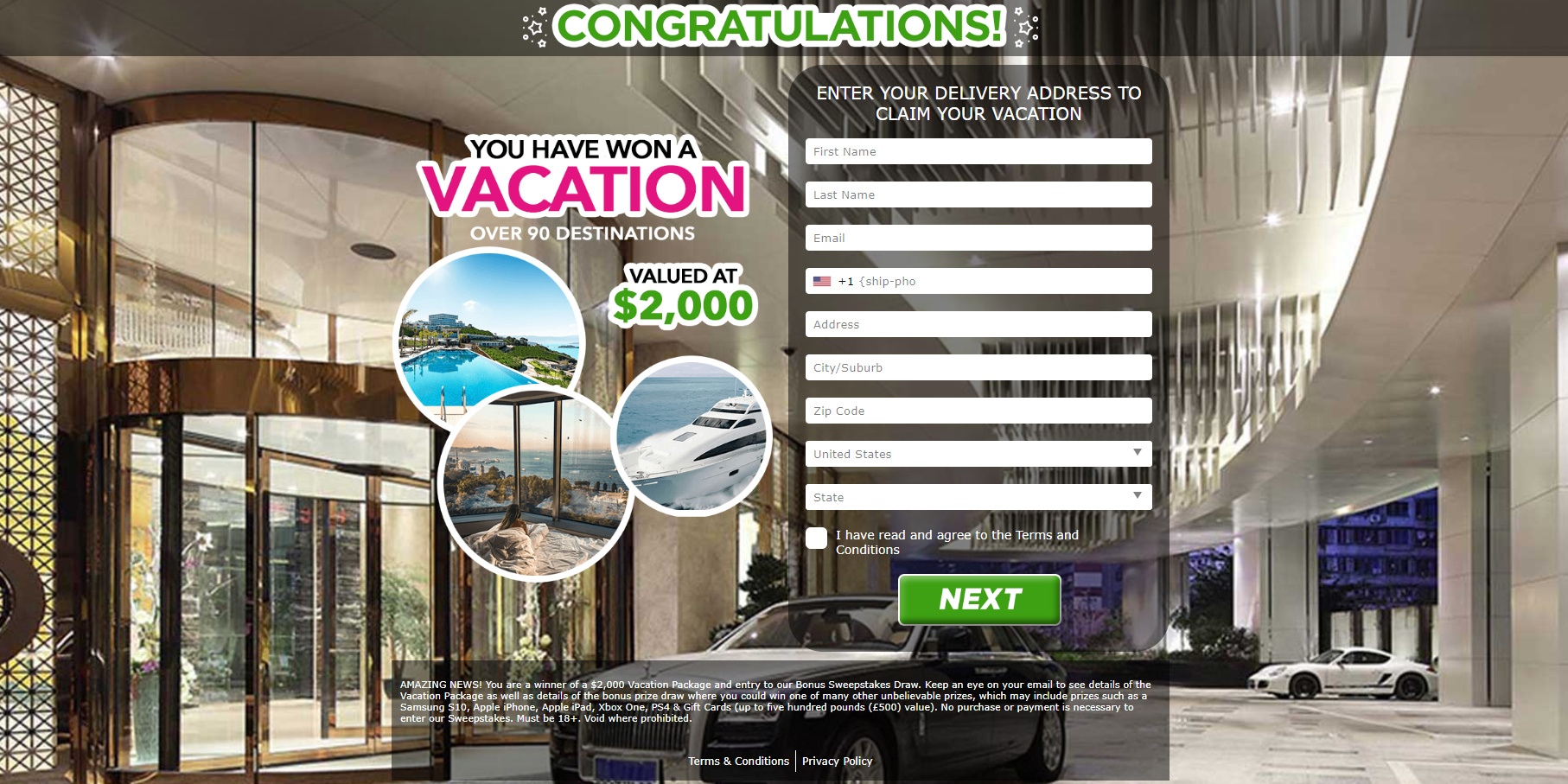 Just Prizes - Holiday Dubai (US)