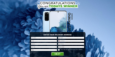 Just Prizes - Samsung S20 Blue (US)