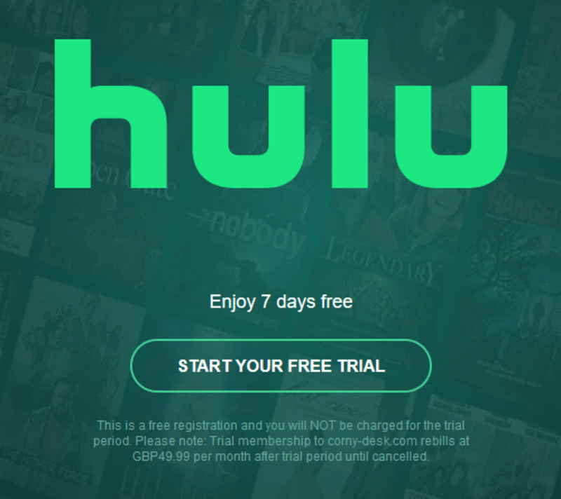 Hulu free trial(US) 